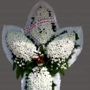 4'Lü Mevsim Çiçekleri Çelenk